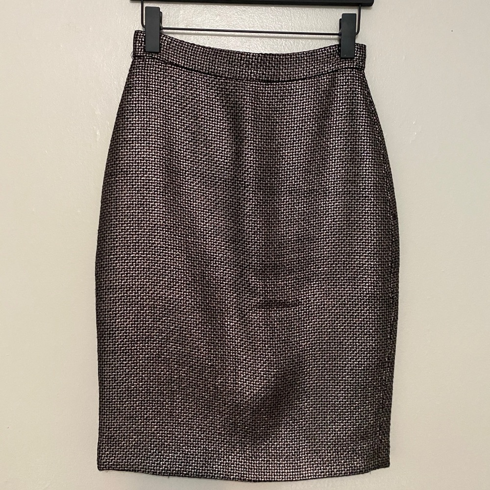Banana Republic Metalic Woven Pencil skirt